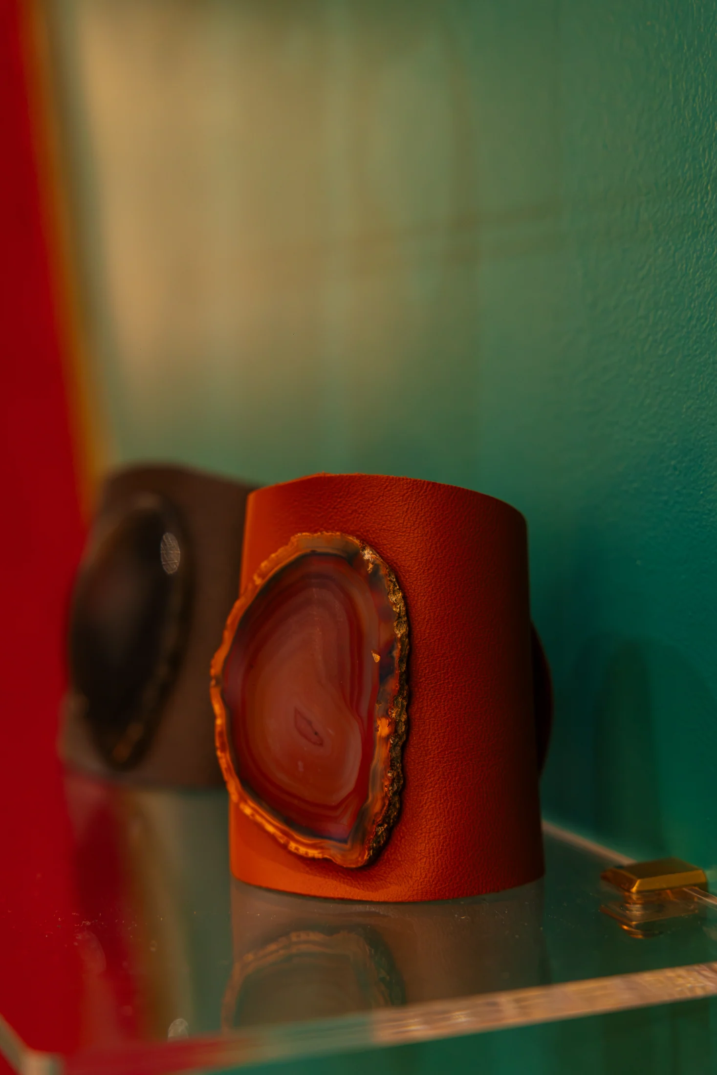 Balasoir cuff displayed in the shop window, photographed by Ludovic Delot