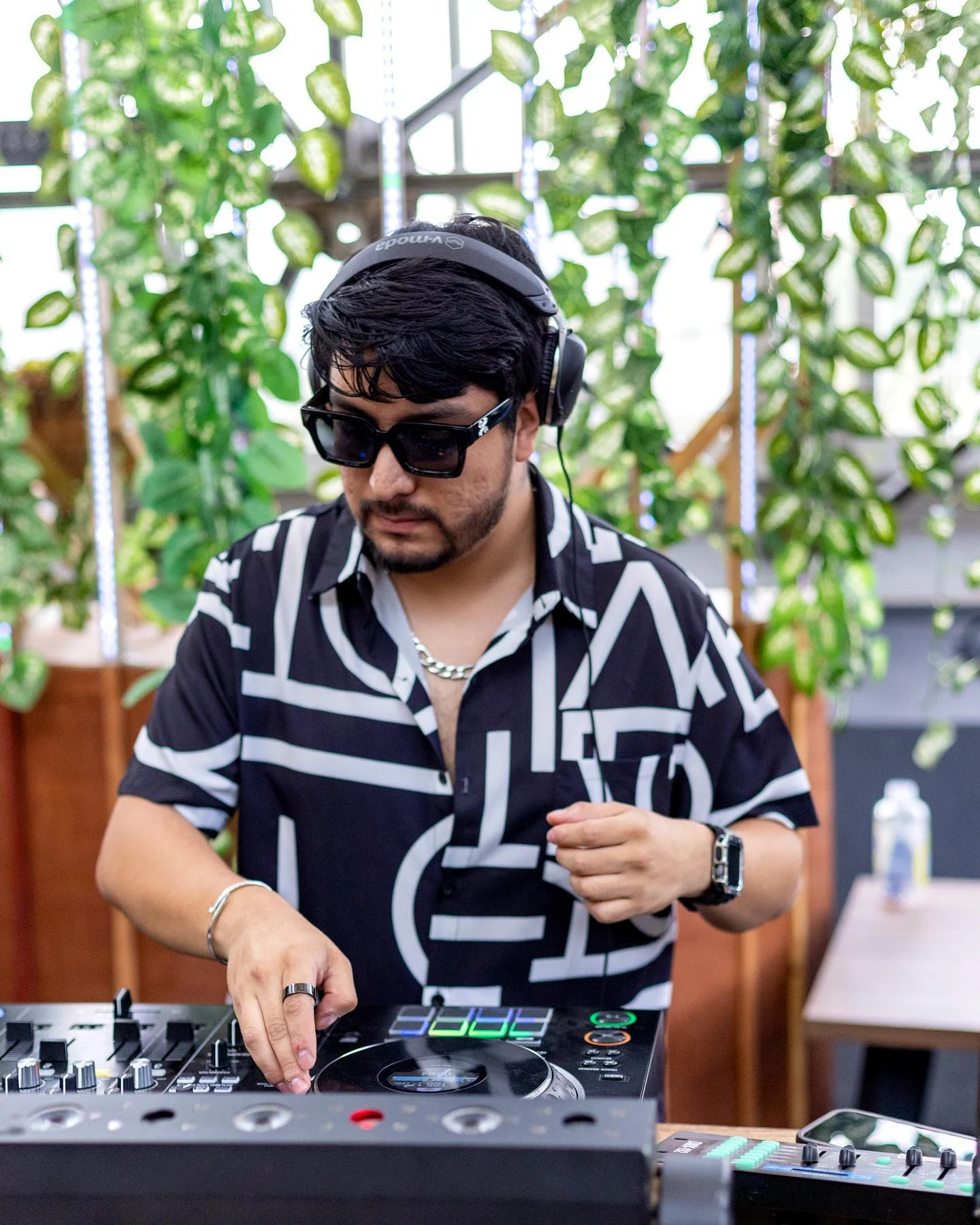 DJ set at Cielo Rooftop in Mexico City, photographed by Ludovic Delot
