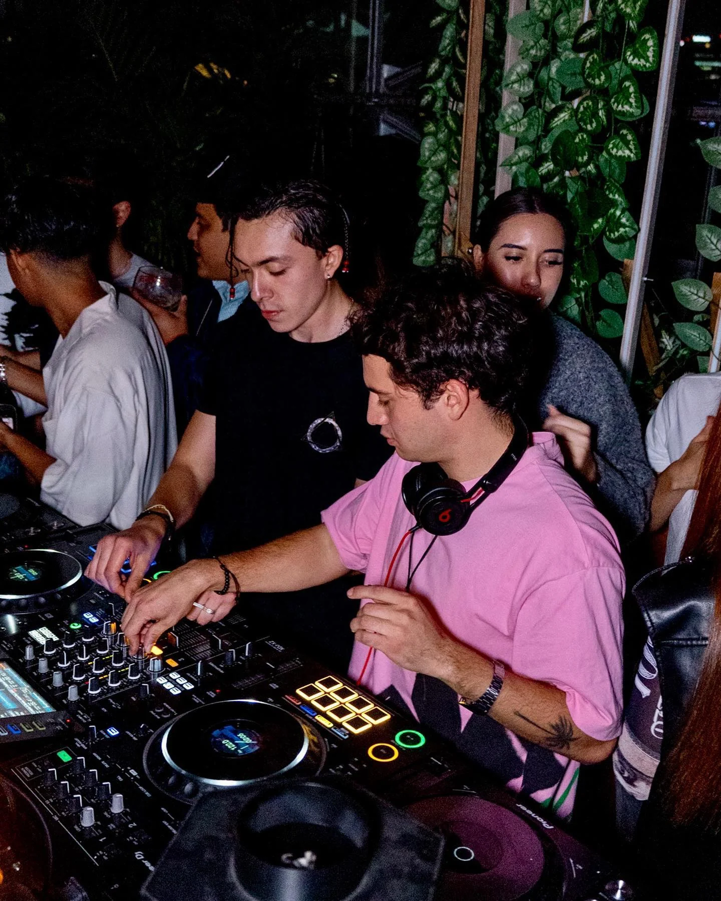 Electronic music set at Cielo Rooftop in Mexico City, photographed by Ludovic Delot