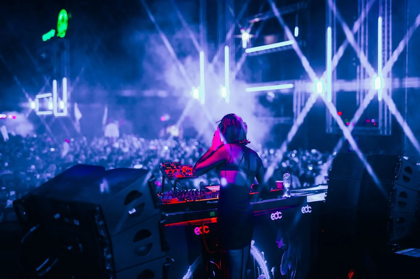 Inside the set at EDC México 2024, photographed by Ludovic Delot · frame 1