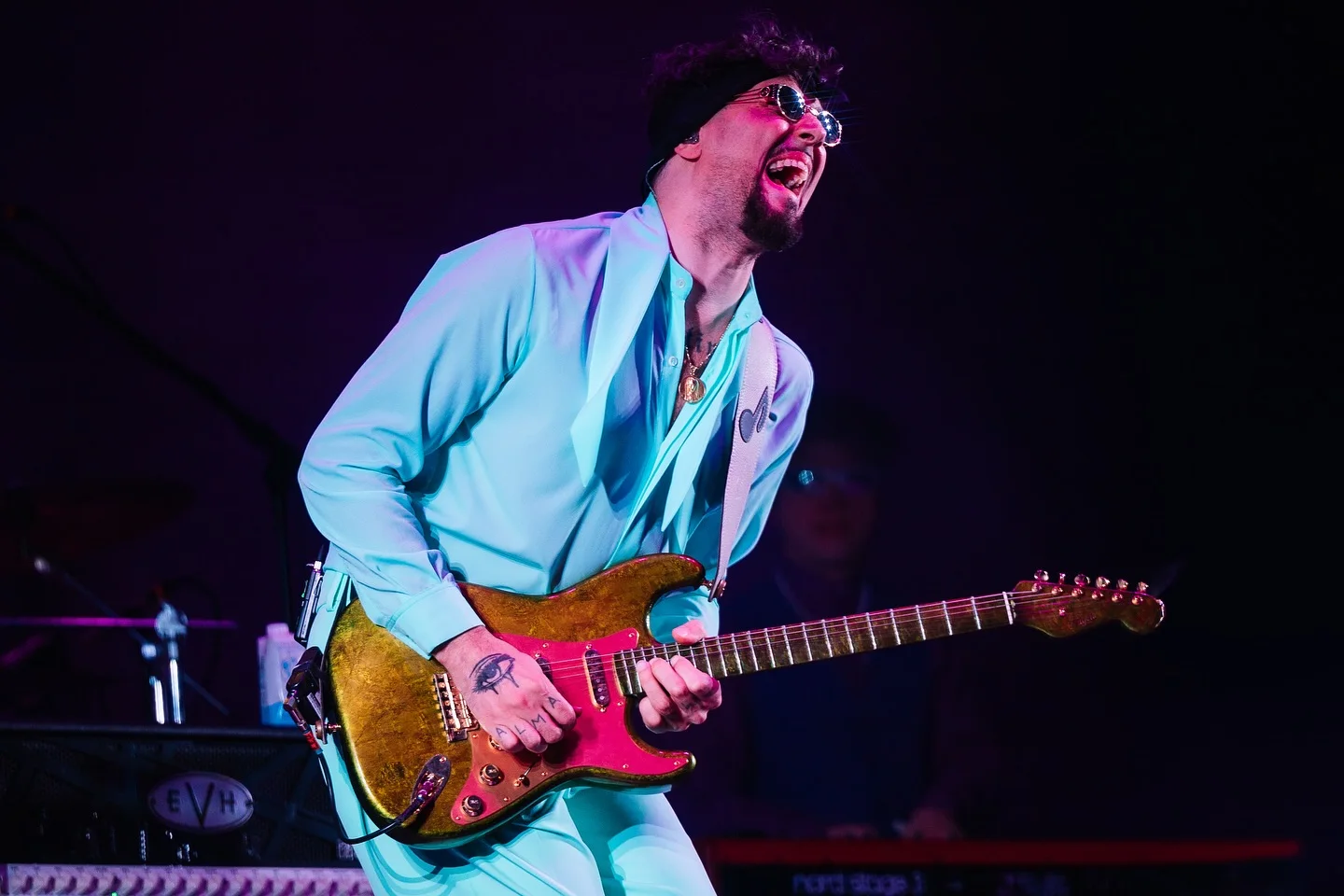 Dante Spinetta performing at Vive Latino 2024, photographed by Ludovic Delot · frame 1